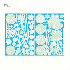 Luminous Electrostatic Window Stickers Christmas Snowflake Decoration