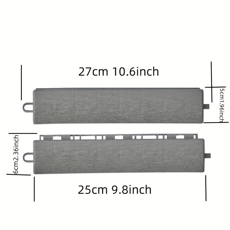 8pcs Outdoor Plastic Self-Splicing Floor for Balcony Terrace Courtyard