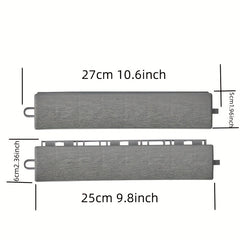8pcs Outdoor Plastic Self-Splicing Floor for Balcony Terrace Courtyard