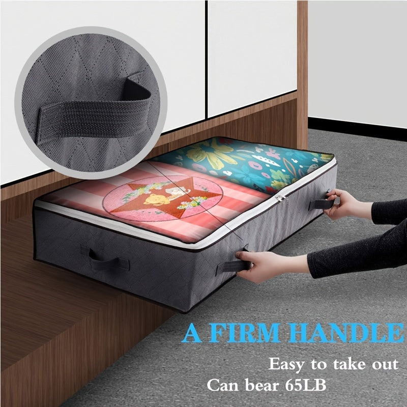 Portable Reinforced Bed Storage Bag Quilt Clothes Dust-proof Bag