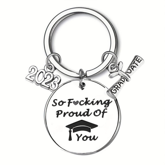 Teen Creative Slogan KeyChain For Graduation Gift Party
