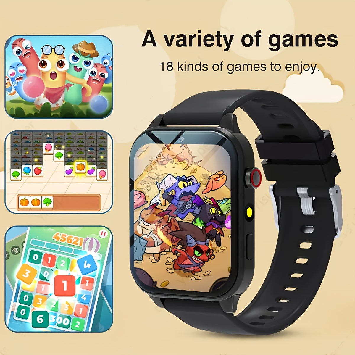 Kids Smart Game Watch with Camera 18 Built in Games Calculator Calendar
