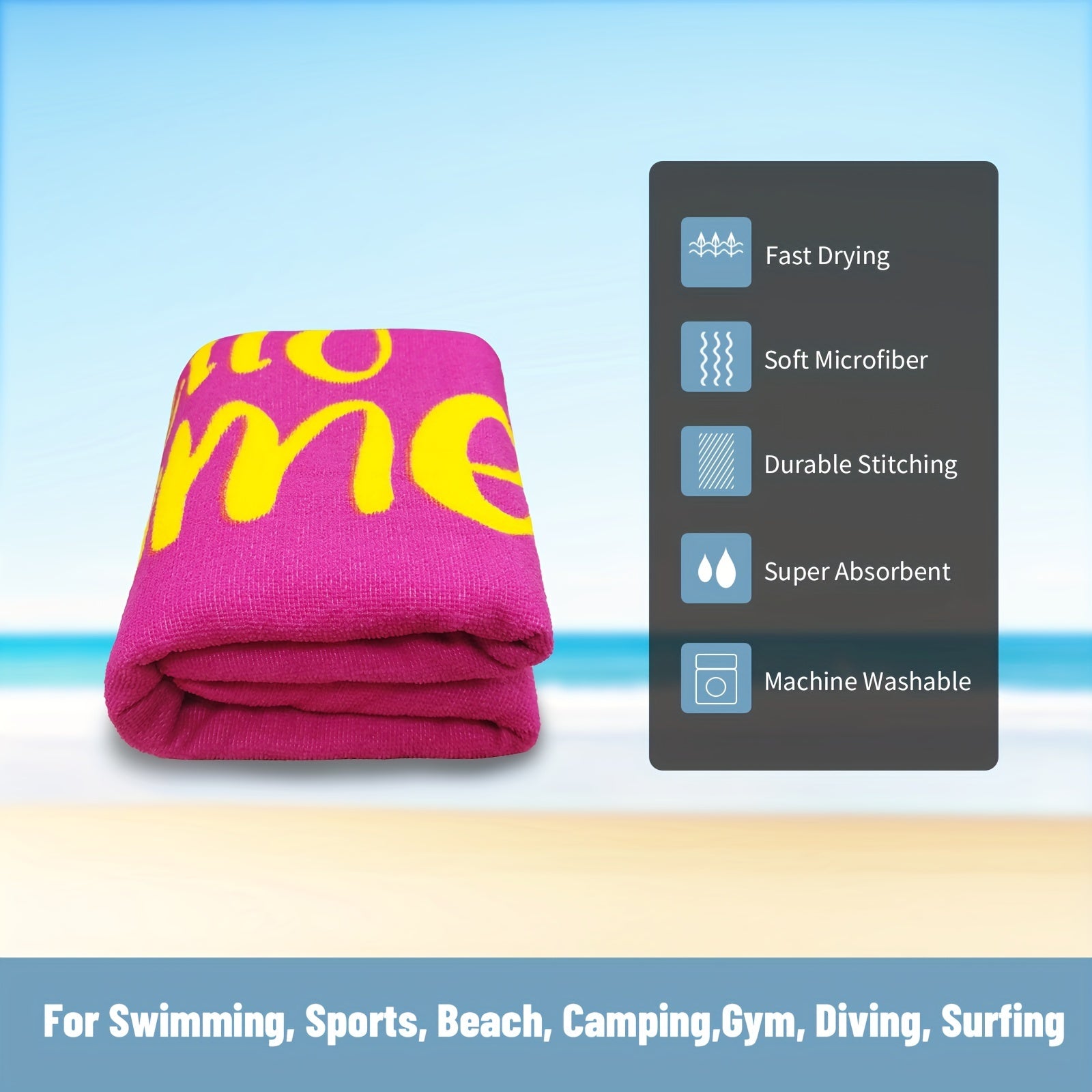 Mutao Microfiber Beach Towels Quick Drying Towel Swim Towel Soft Oversized