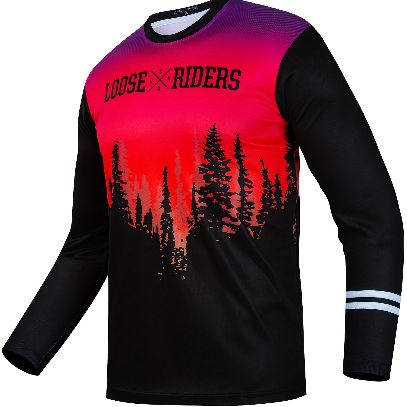 LOOSE RIDERS Jungle Pattern Men's Long Sleeve Motorcycle Off road T shirt