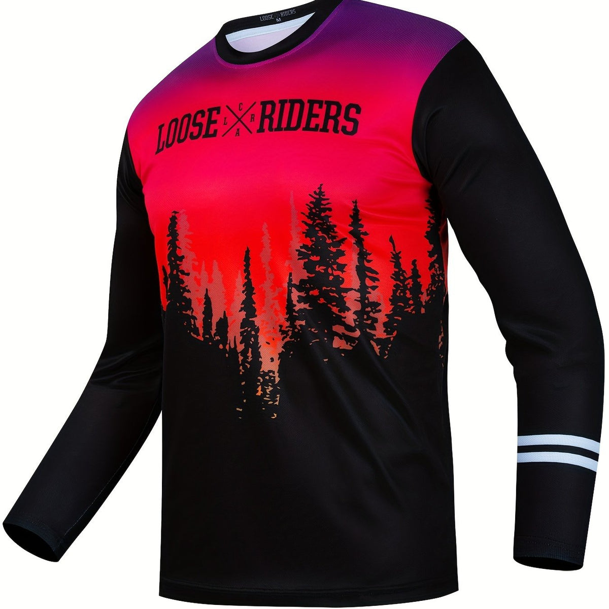 LOOSE RIDERS Jungle Pattern Men's Long Sleeve Motorcycle Off road T shirt