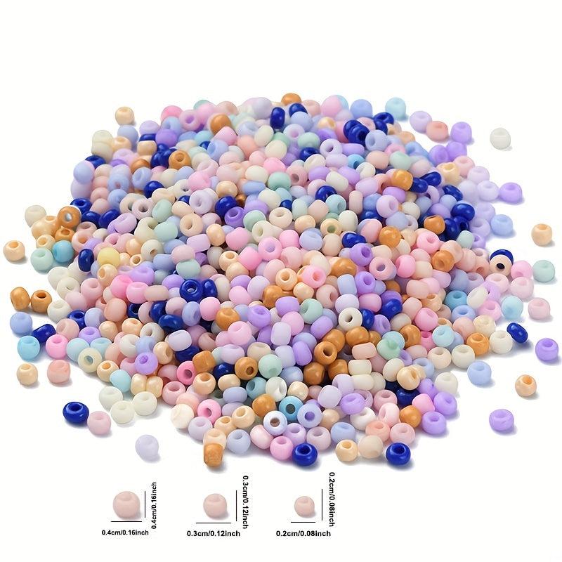 Macaron Glass Seed Beads Matte Small Pony Beads for Jewelry Making DIY Craft