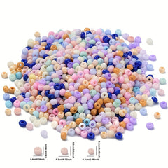 Macaron Glass Seed Beads Matte Small Pony Beads for Jewelry Making DIY Craft