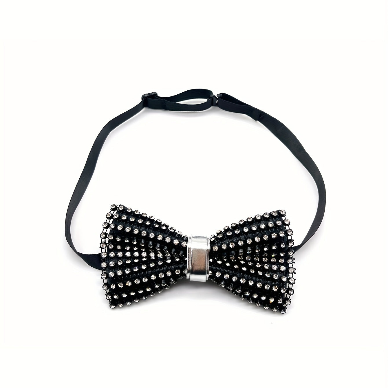 Men's Crystal Bow Tie with Artificial Diamond