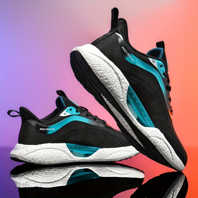 Thick Sole Lightweight Running Shoes Breathable Non Slip Outdoor Sneakers