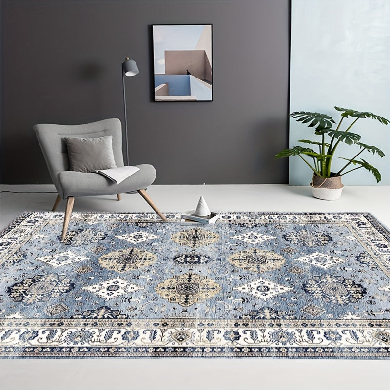 Boho Persian Washable Area Rug Stain & Water Resistant Vintage Floor Carpet