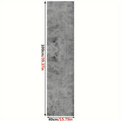 Gray Cement Self-adhesive Floor Stickers - Non-slip & Waterproof