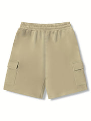 California Coconut Tree Men's Cargo Shorts for Summer Casual Wear
