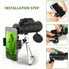 10x42 Binoculars for Hiking Camping & Wildlife Viewing with Mobile Phone Holder