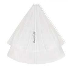 Double Layer Veil for Brides with Comb