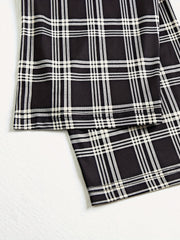 Plaid Sleep Bottoms Elastic Waistband Lounge Pants