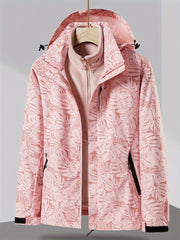 3 in 1 Outdoor Sports Jacket Windproof Warm Women's Activewear