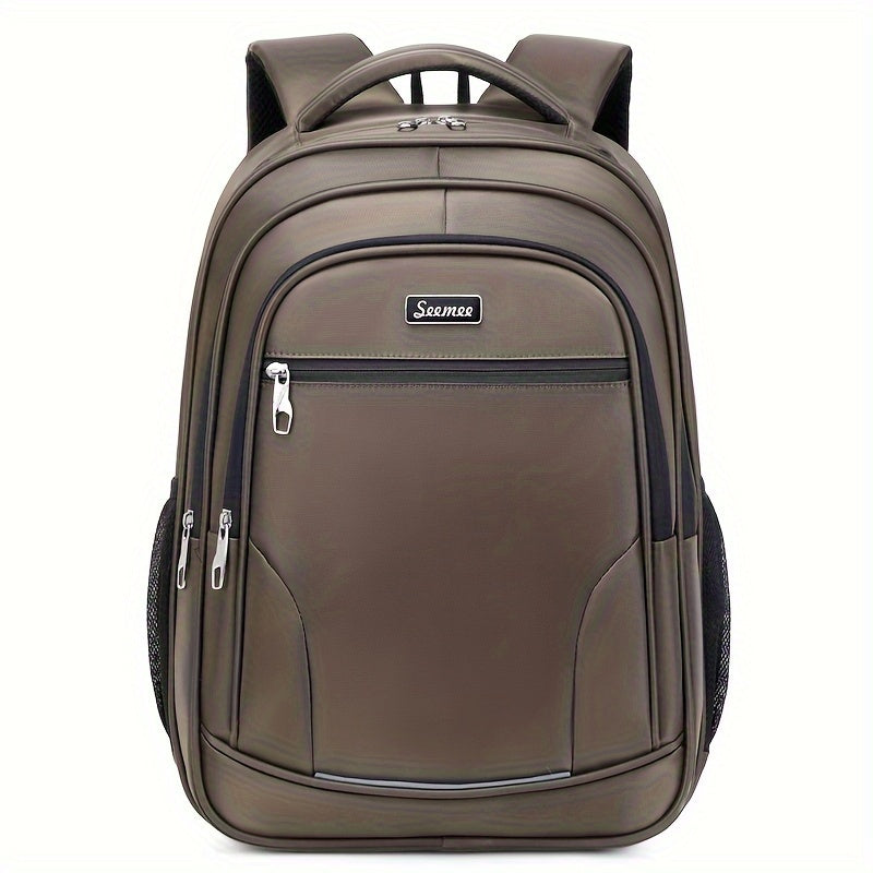 Work Laptop Backpack Polyester High School Zipper Soft Shell Cord