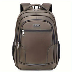 Work Laptop Backpack Polyester High School Zipper Soft Shell Cord