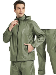 Men's Waterproof Rain Jacket with Hood - Lightweight Adventure Gear