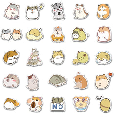 100 Hamster Graffiti Stickers for Notebooks and Cups