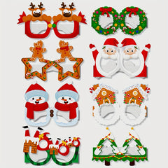 8pcs Christmas Party Glasses Festive Holiday Eyewear