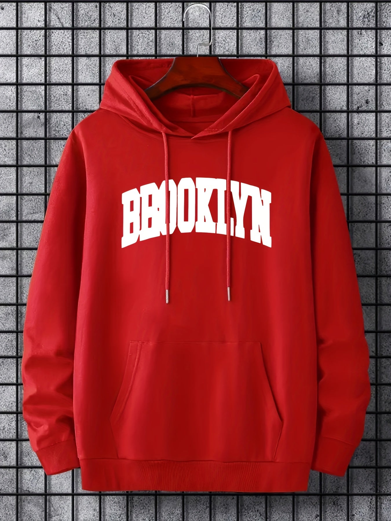 'Brooklyn' Print Hoodie for Men