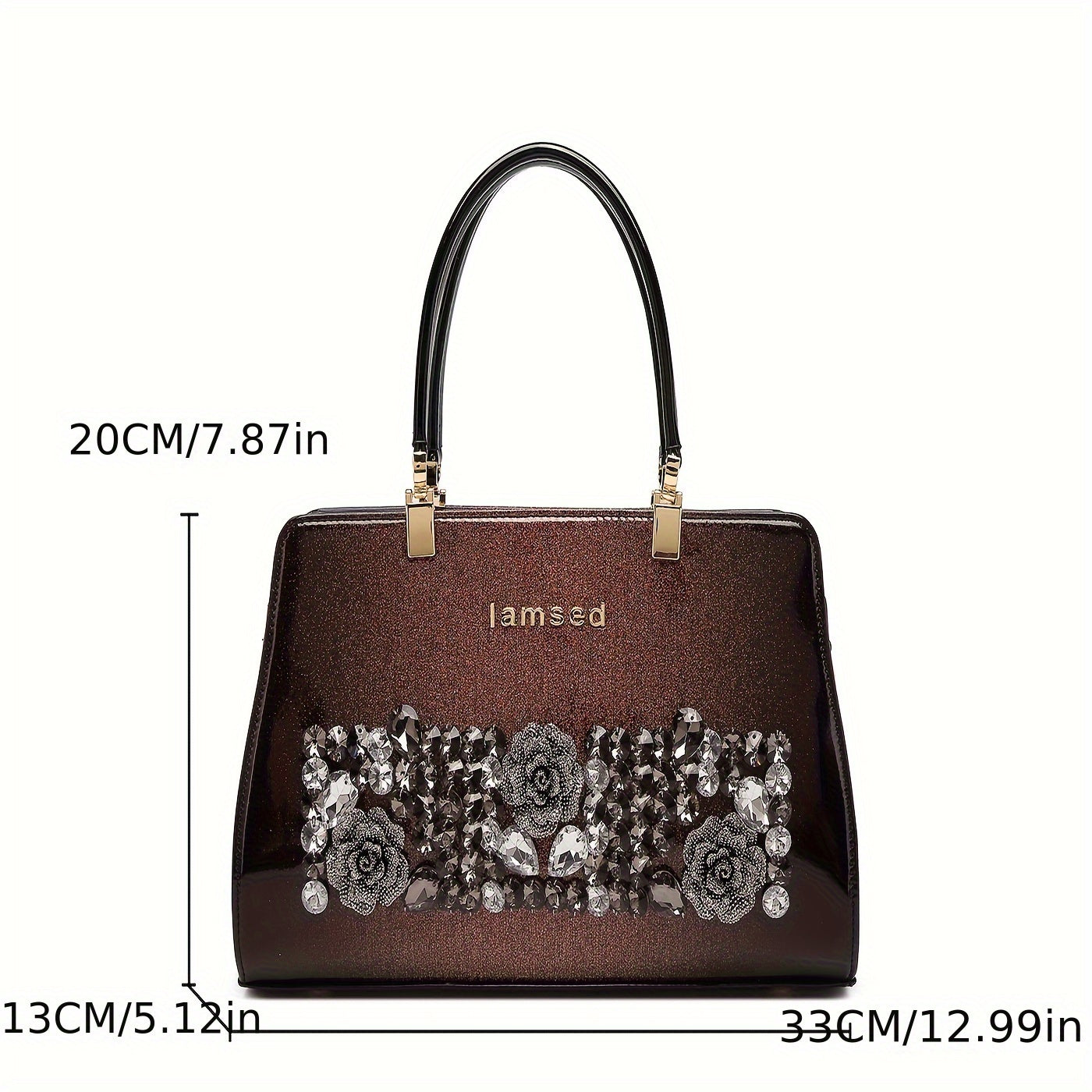 Large Capacity Beaded Rhinestone Evening Bag Vintage And Box Clutch Wallet