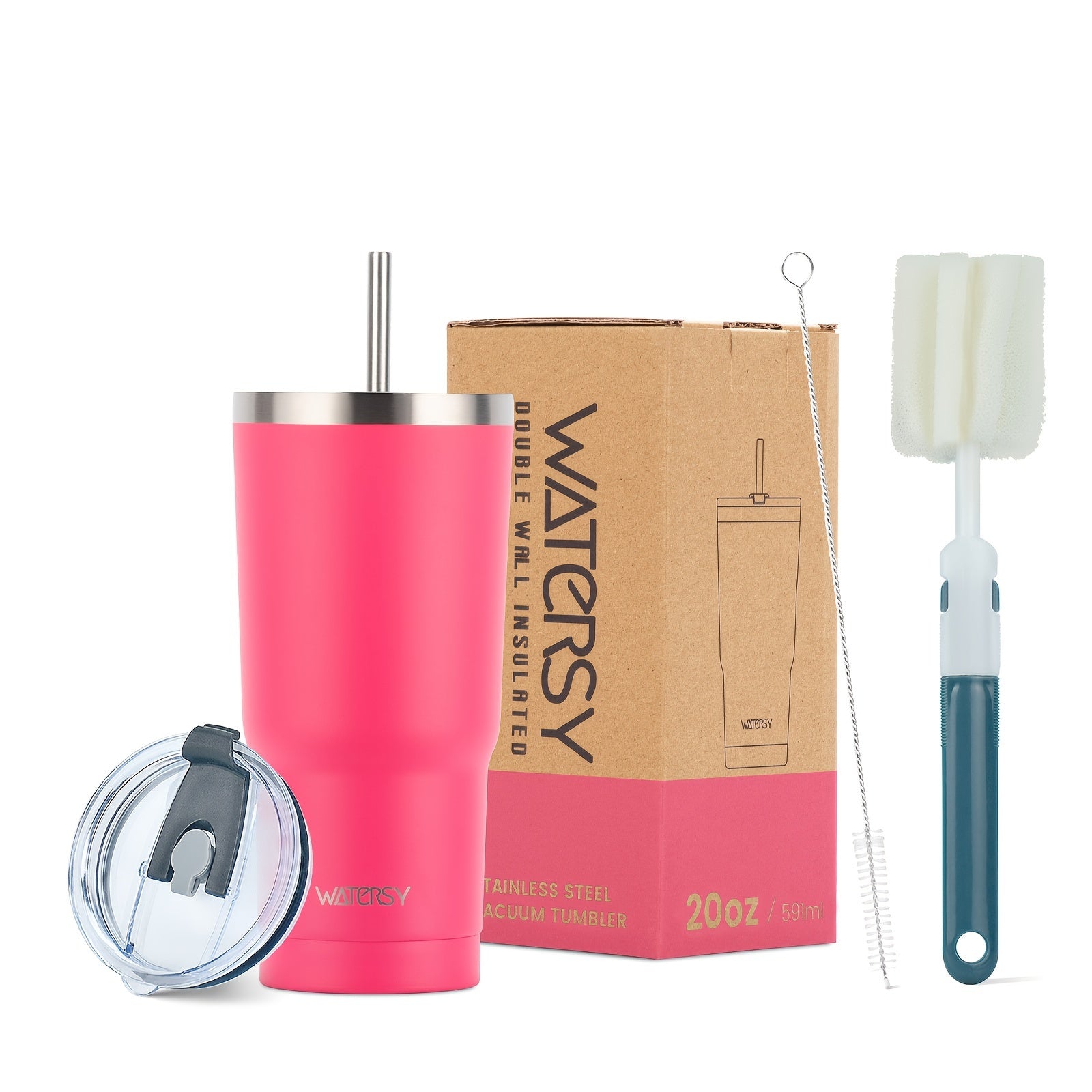 Watersy 20oz 40oz Stainless Steel Tumbler Insulated Travel Mug