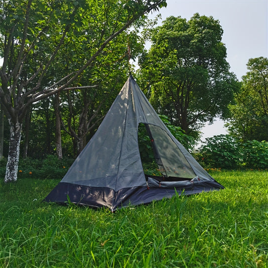 4 Corner Inner Tent Camping Pyramid Tent w/ Mosquito Net