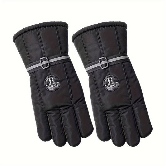 Winter Fleece Lined Waterproof Touch Screen Gloves for Women Men