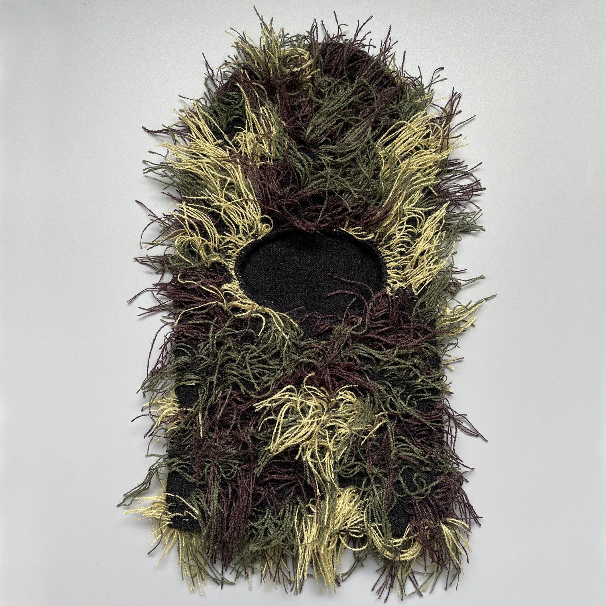 Camouflage Windproof Knitted Head Cover Woolen Hat