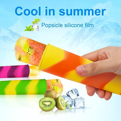 1pc Silicone Popsicle Mold BPA Free Reusable Ice Pop Molds with Lid