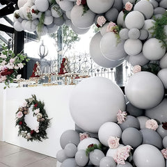 40pcs Gray Latex Balloons for Balloon Garland or Arch