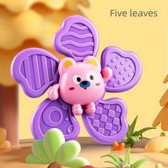 Baby Bath Toy Windmill with Suction Cup & Animal Spin Sucker