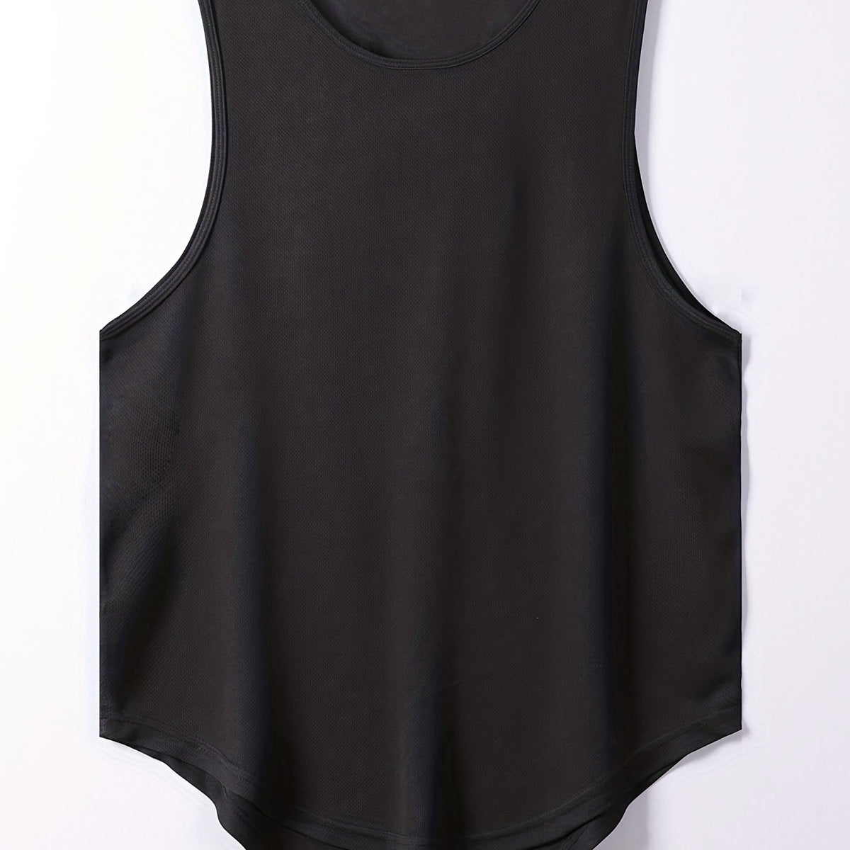 Men's Tank Top Solid Stretch Crew Neck Sleeveless Sports Top