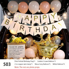 Car Trunk Surprise Birthday Proposal Decoration Set