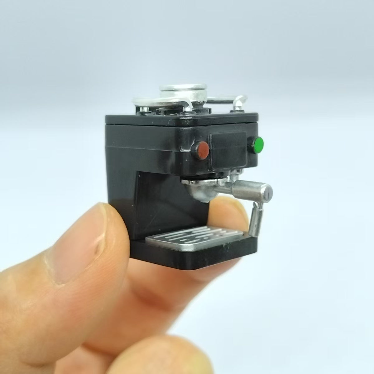 2pcs Mini Dollhouse Coffee Machine, DIY Kitchen Decor Accessory