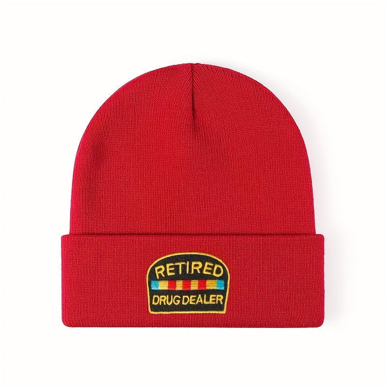 Embroidery Knitted Hat Warm Beanie