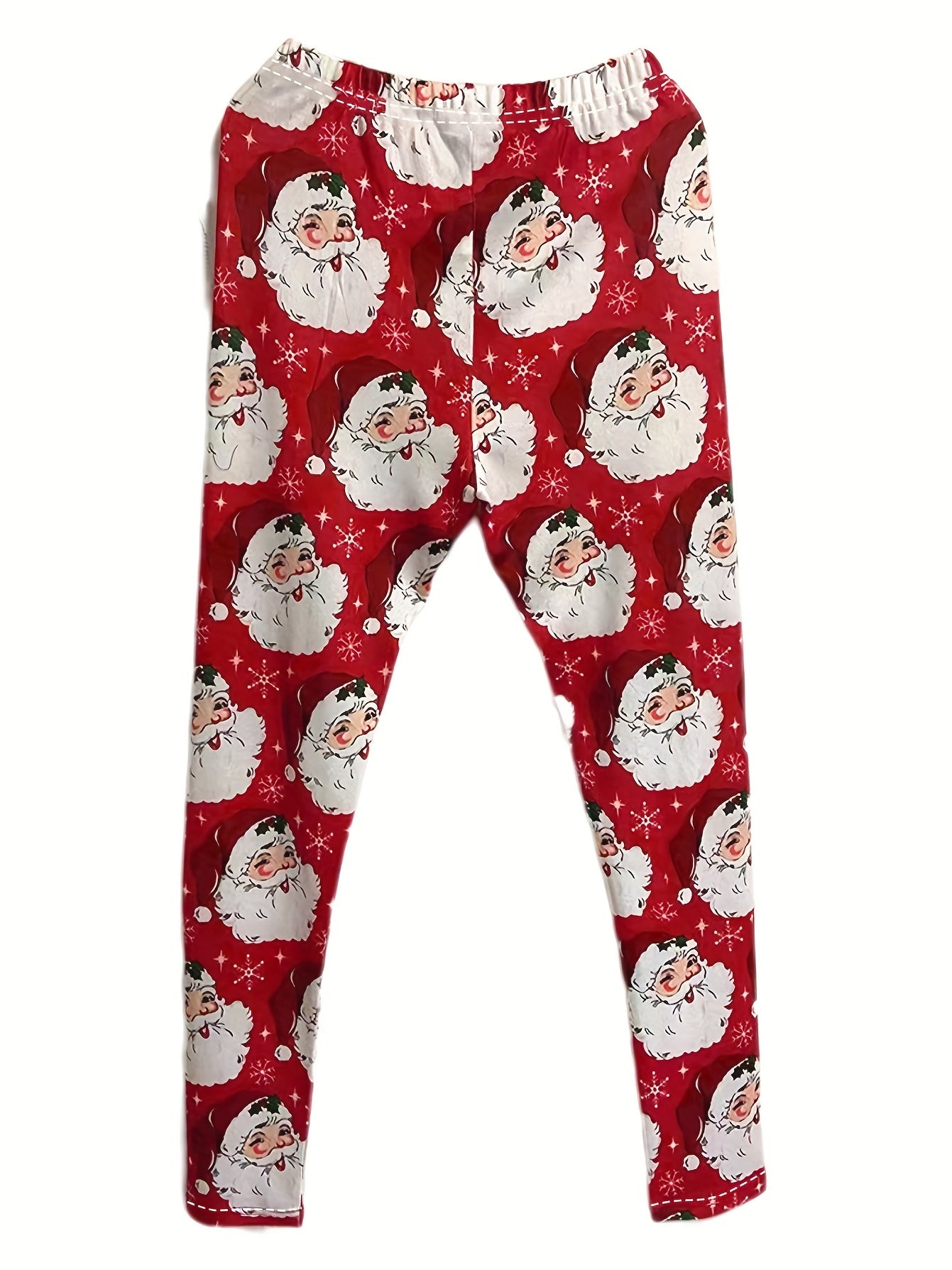 Santa Claus High Waist Leggings for Women