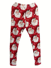 Santa Claus High Waist Leggings for Women