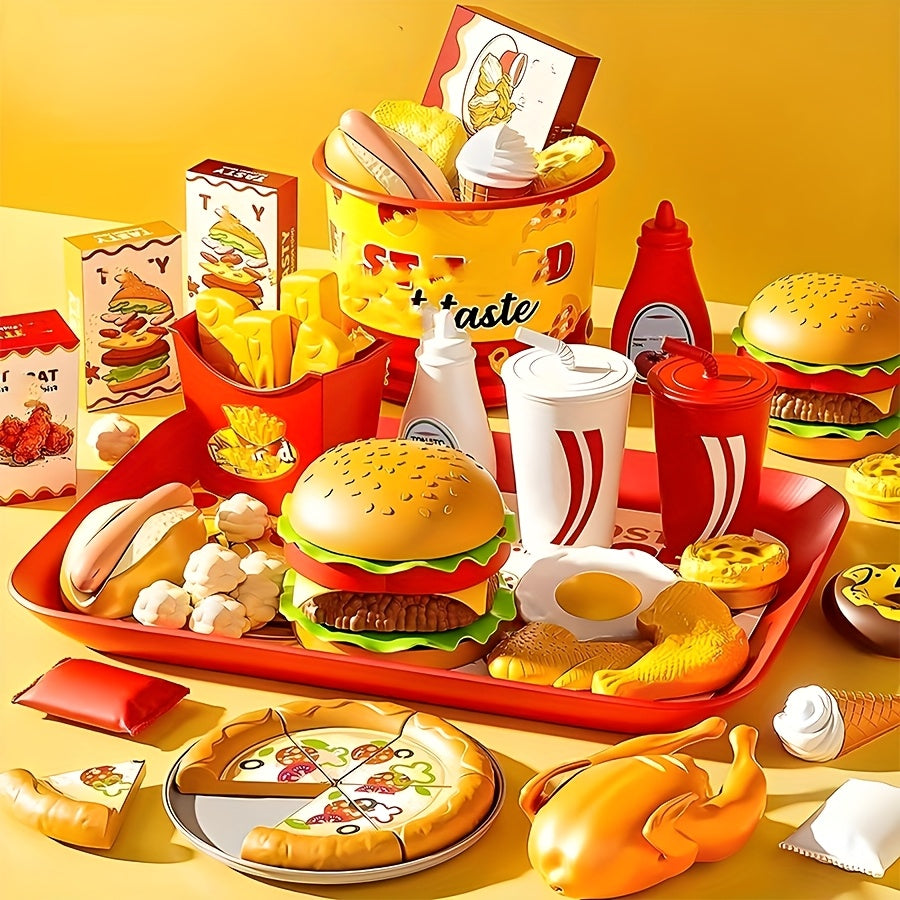 Kids Fast Food Kitchen Playset
