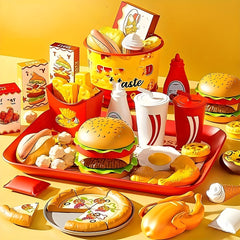 Kids Fast Food Kitchen Playset
