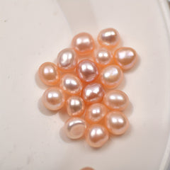 2pcs 7 8mm Freshwater Baroque Non-Porous Pearls DIY Accessories