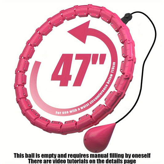 Adjustable Detachable Exercise Hoop 2 in 1 Waist Training Fitness Pilates Hoop