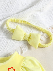 2pcs Baby Girls Princess Dress with Headband
