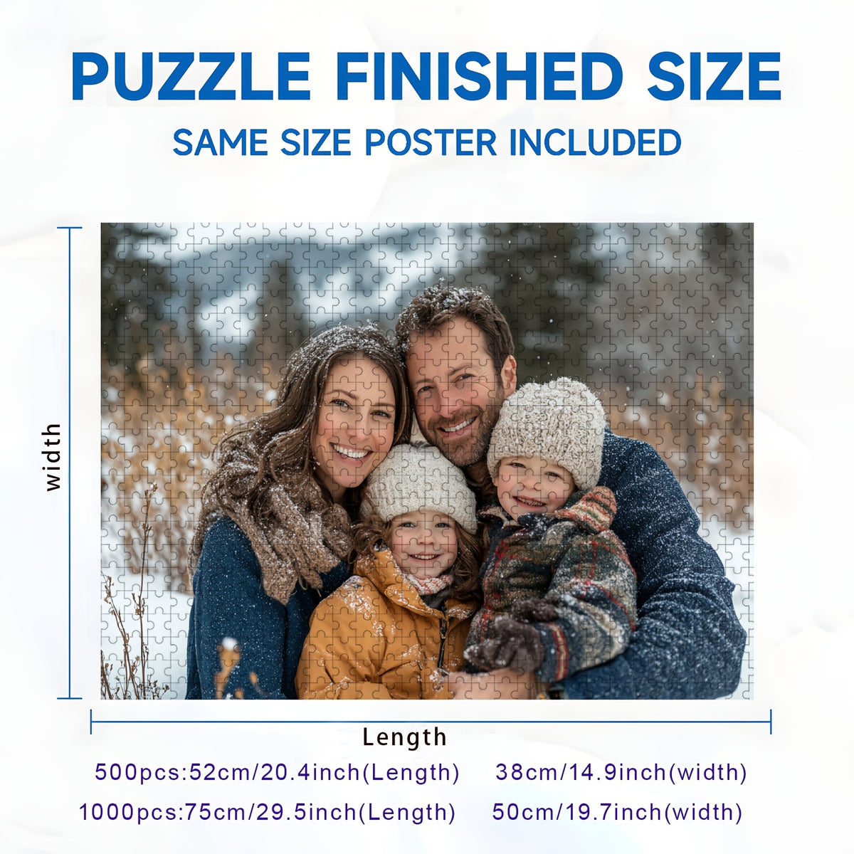 Personalized Photo Jigsaw Puzzle for Adults - 500/1000pcs - Ideal Party Favors