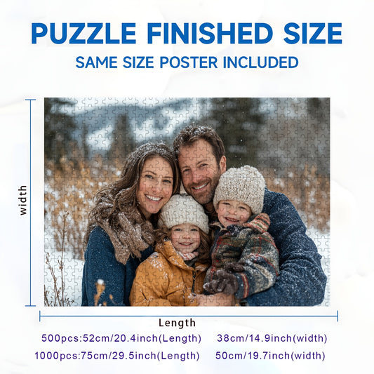 Personalized Photo Jigsaw Puzzle for Adults - 500/1000pcs - Ideal Party Favors
