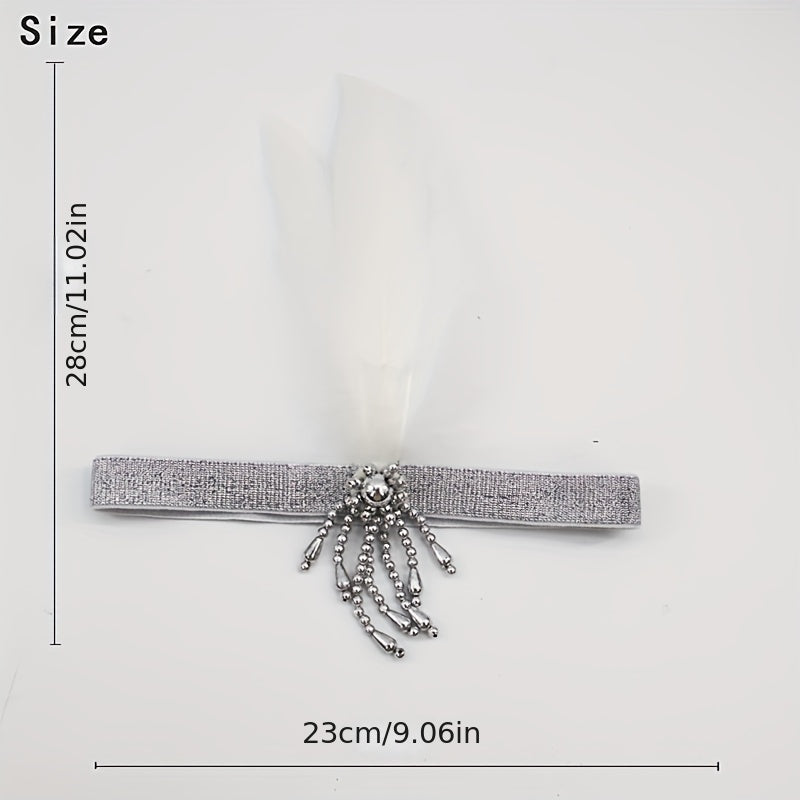 Bead Feather Headband Holiday Party Supplies