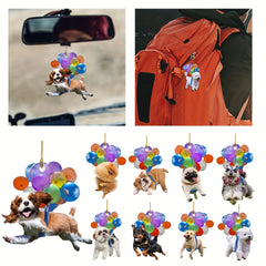 Colorful Balloon Dog Car Pendant Acrylic Decoration