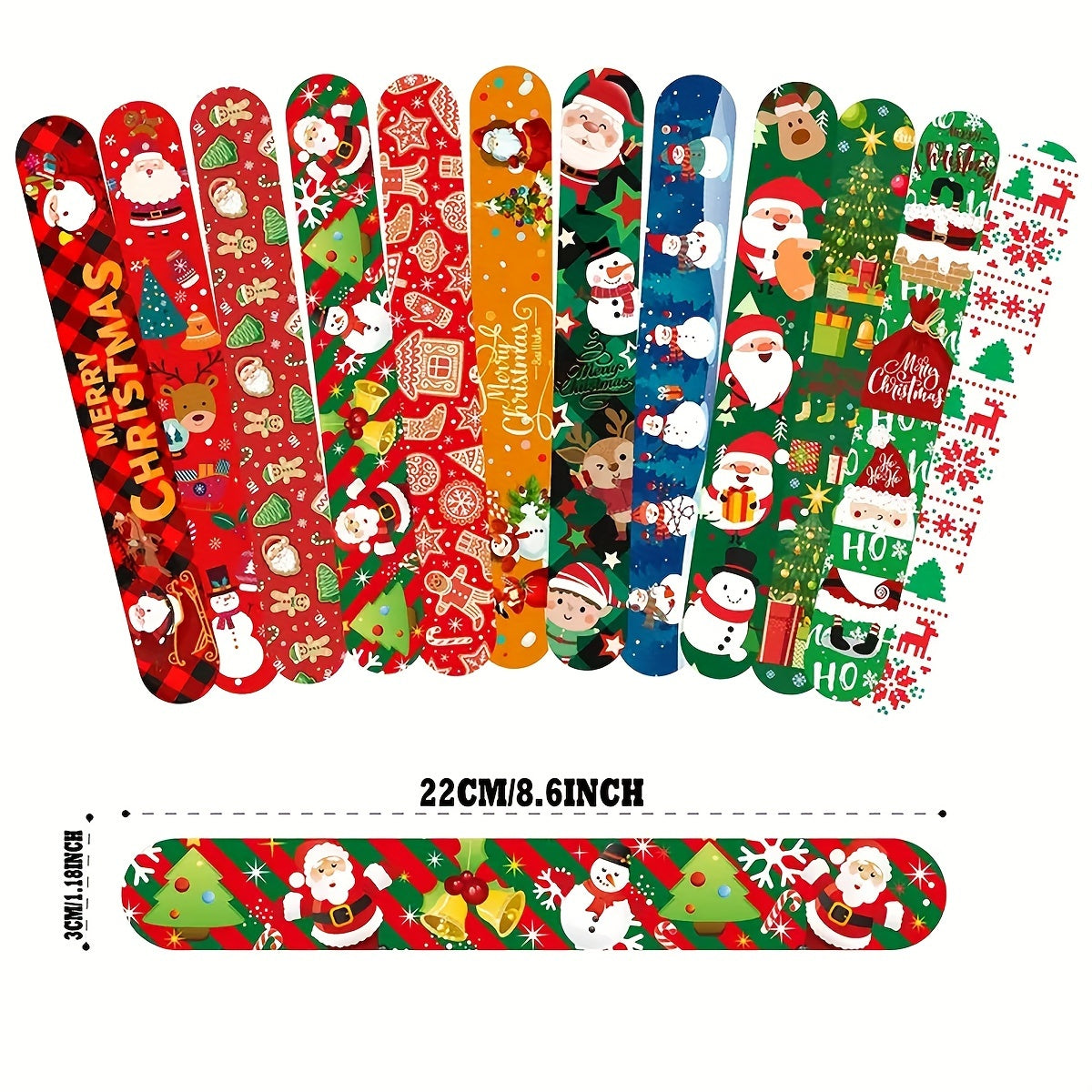 DIY Christmas Pattern Bracelet Classroom Gift Reward Stocking Stuffer